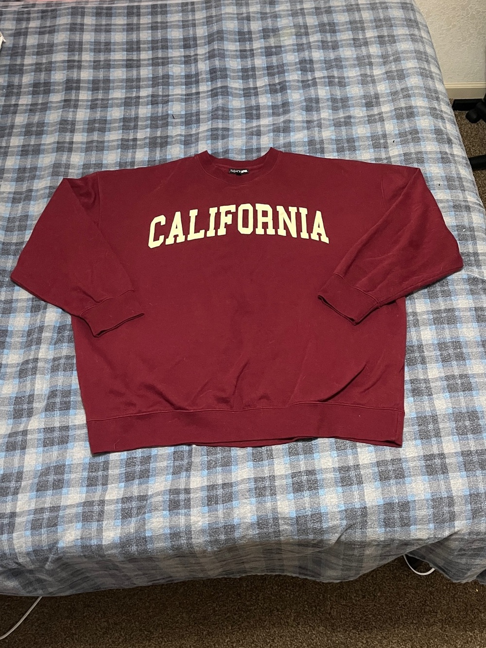 Maroon California Crewneck Sweatshirt